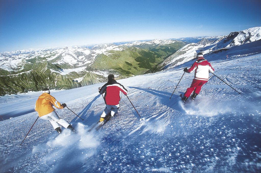 Skiing in May on the Hintertux Glacier