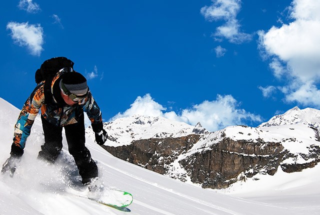 Snowboarding, Tignes FR.