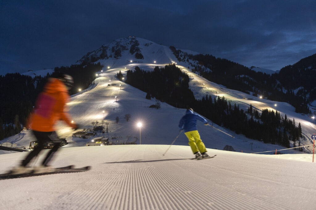 Night skiing Tirol Austria SkiWelt