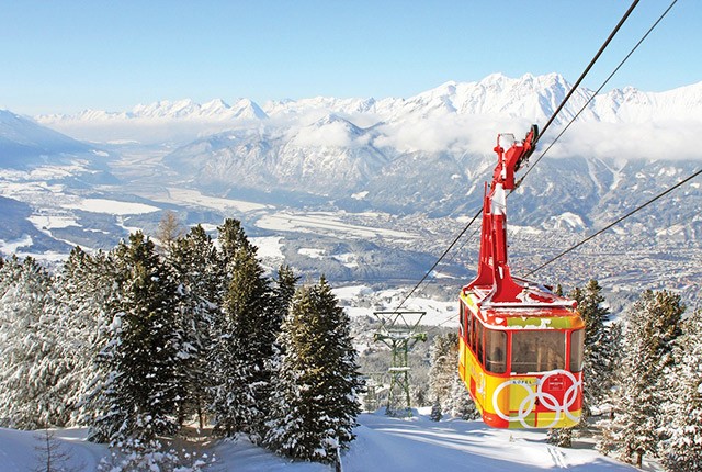 The Olympic Downhills above Innsbruck were here at Patscherkofel and at Aximer-Lizum.