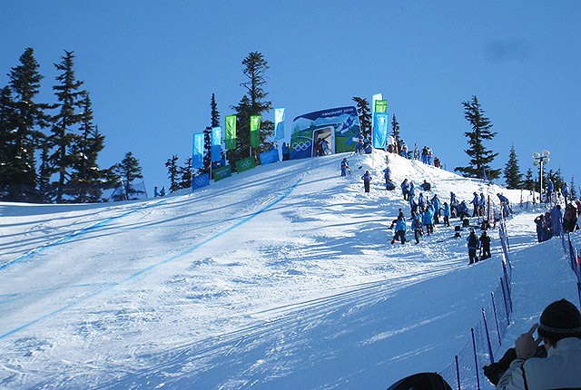 The men's and women's downhills at Whistler were hit by weather problems during the Games.