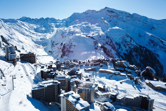 Avoriaz is pedestrianised