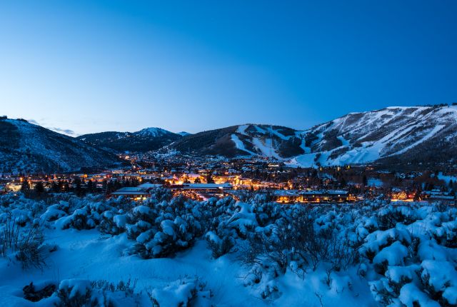 Park City, Utah at night